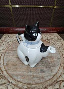 Th&eacute;i&egrave;re Ou Cruche Noir et Blanc C&eacute;ramique Smoking 8 " Mag