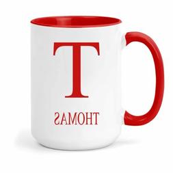 Thomas Nom & Initiales Tasse - Cadeau En Nombreux Couleurs P