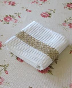 Shabby Chic Dentelle Fait Main Cadeau Mariage Beige