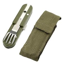 De Camping Spork Ext&eacute;rieure En Acier Inoxydable 4 En 1