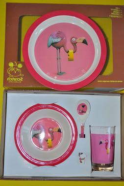 Enfant Coffret Assiette Verre Bol Cuill&egrave;re Incassable Child