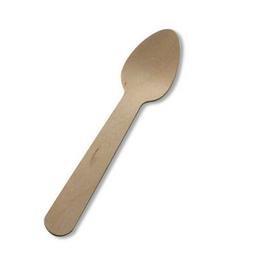 Jetable -  Cuill&egrave;re &agrave; Cafe En Bois - 100 Pcs