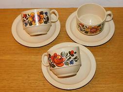vintage LOT plastique 3 TASSE CAMPING CAR vw EMSA GERMANY fl
