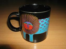 Vintage Laurel Burch Noir C&eacute;ramique Caf&eacute; Tasse Leonardo Th