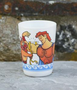 Vintage verre Hercule Disney en opaline blanche